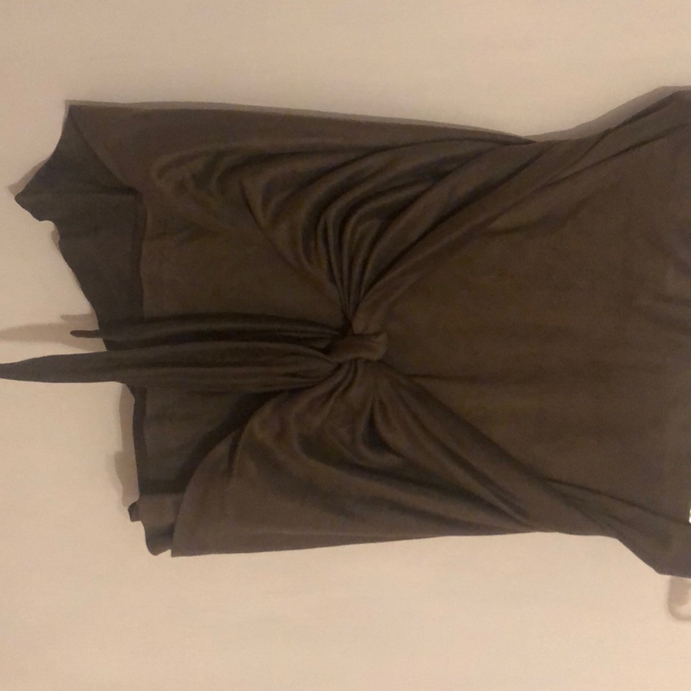 Olive wrap skirt